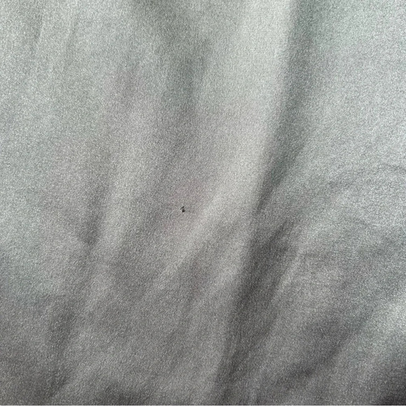 Guess Dark Grey ruffles Mock Neck Satin Dress - Picture 14 of 14